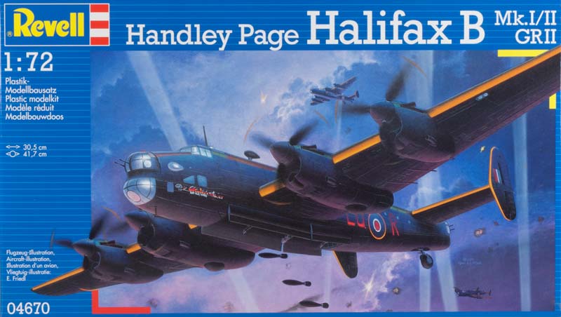 Revell 4670 - Kliková stránka Halifax Mk.I/II