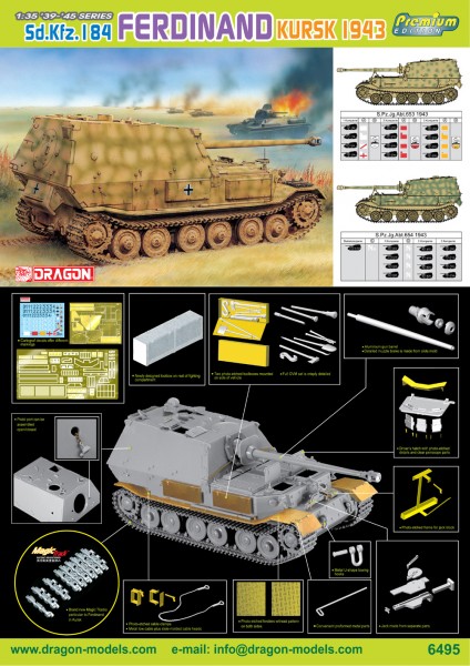 Sd.Kfz.184 费迪南德·库尔斯克 1943 - DML 6495