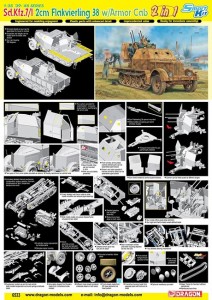 Sd.Kfz.7/1 2cm Flakvierling 38 w/Pancierová kabína - DML 6533