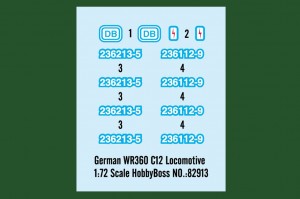 German WR360 C12 Locomotive - HOBBY BOSS 82913