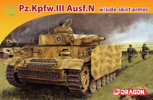 Pz.Kpfw.III Ausf.N con armadura de falda lateral - DML 7407