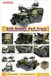 SAS突袭者4x4卡车 - 西北欧洲剧院1944 - DML 75042