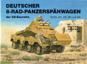 The waffen arsenal 092 - German 8-wheel tank-spah car