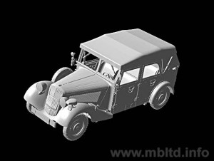 Sd. Kfz. 1 Typ 170 VK - Deutscher Militärstabswagen - Master Box MB3530