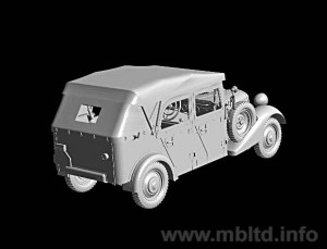 Sd. Kfz. 1 Type 170 VK - Tysk militærstabsbil - Master Box MB3530