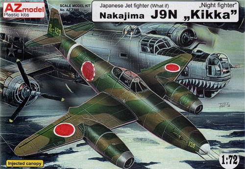 Maquette - Nakajima J9N KIKA öövõitleja - AZ-Mudel 73088