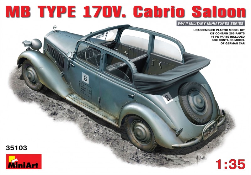 MB TYYPPI 170V Cabrio Saloon - MiniArt 35103