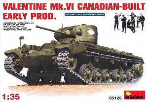 VALENTINE Mk. VI CANADIAN - BYGGD TIDIG PROD. - MINIART 35123