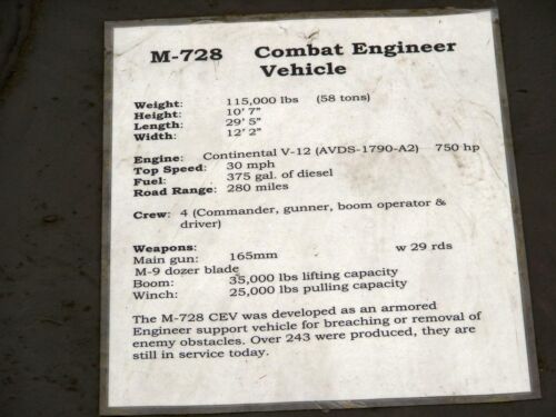 M728 Combat Engineer Vehicle
